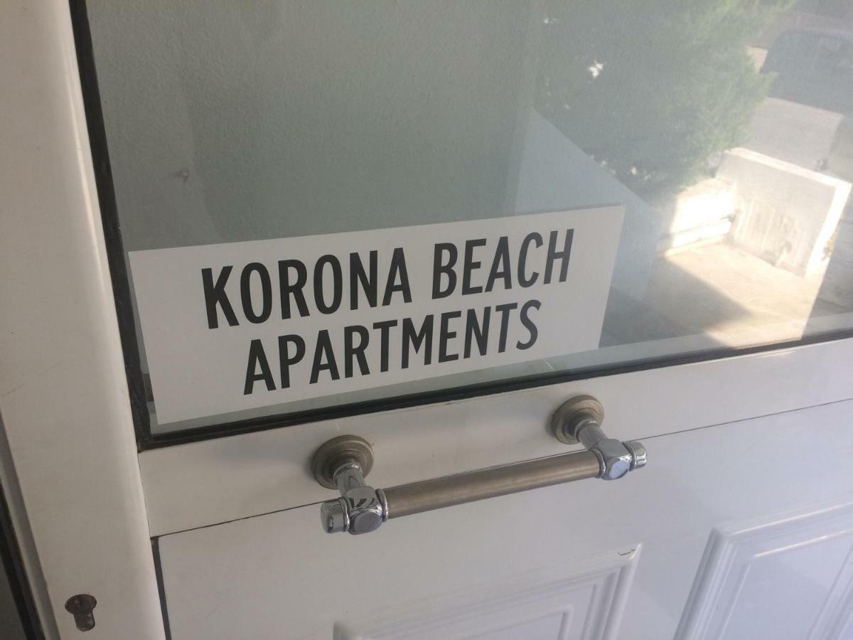 Korona Beach Apartments I Rethimno Eksteriør billede